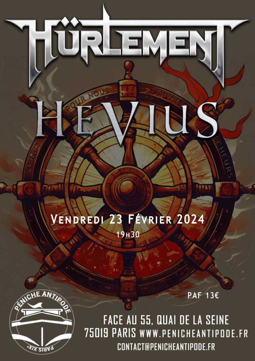 Hevius - Hürlement - péniche antipode 2024